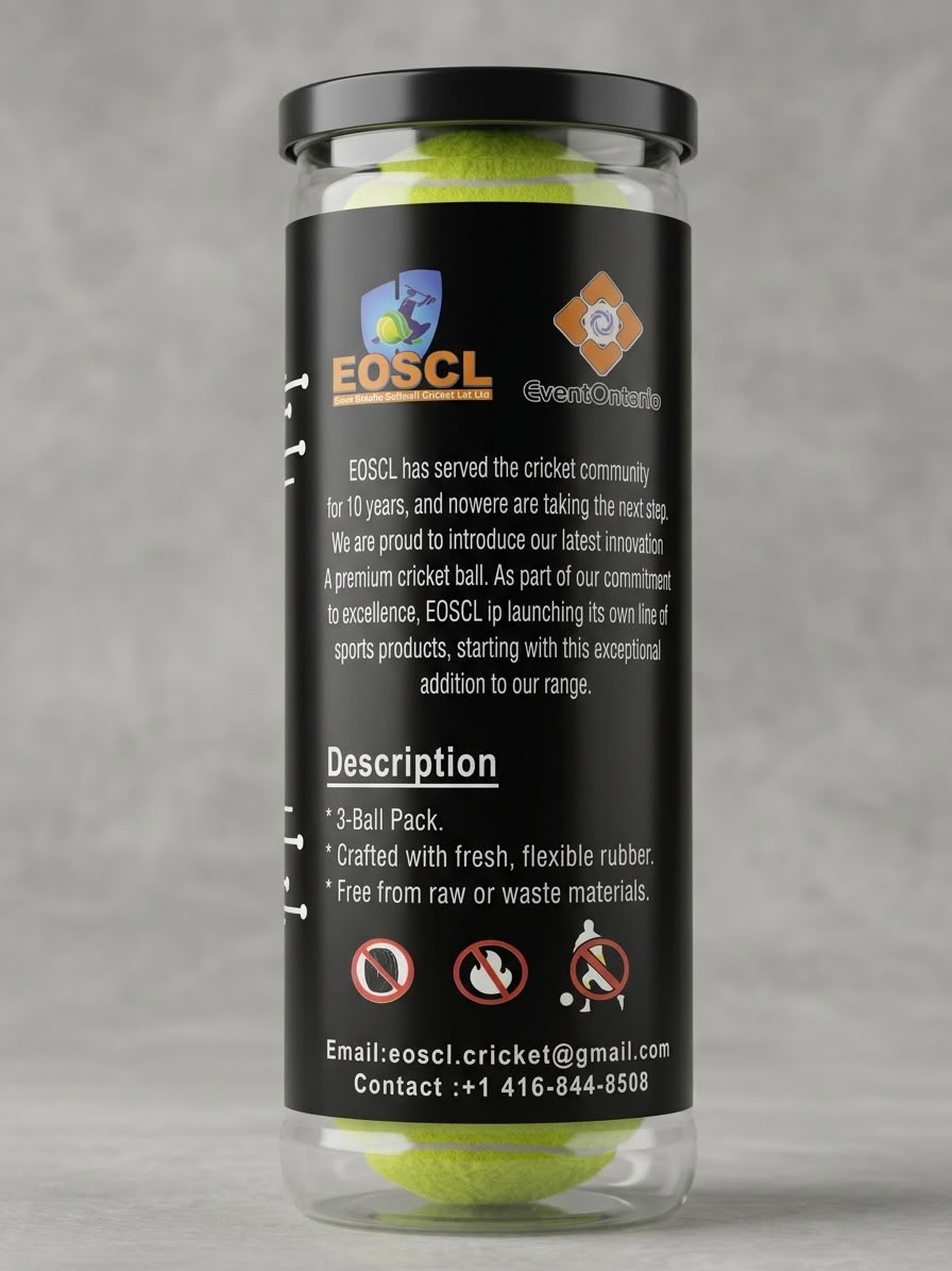 EOSCL Maple Pro tube, back label